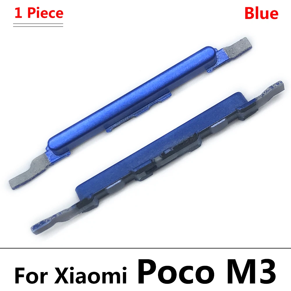 Reemplazo de botón de encendido y botón lateral de volumen para Xiaomi Poco F1 M3 F2 Pro X3 NFC, nuevo