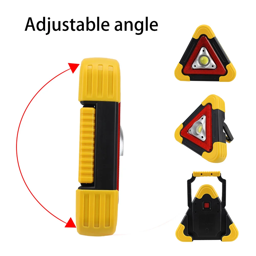 Car LED Work light Alarm lamp Emergency Breakdown Outdoor Camping Road Safety Triangle Warning Sign