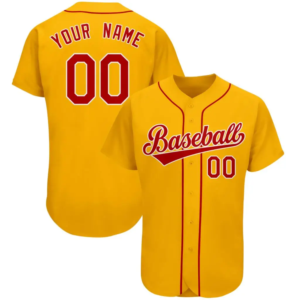 Custom Baseball Jersey Print Team Name Number Button Down Streetwear Hip Hop Casual Playing Men Women Youth