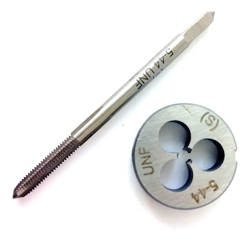 

5-44 Tap And Die Set, UNF Machine Thread Tap And UNF Round Thread Die Right Hand HSS Taper