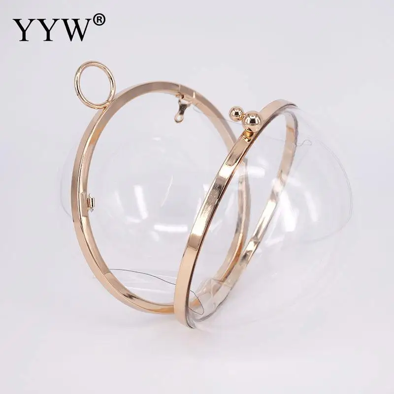 Acrylic Round Ball Clutch bags Women Circle Handbag Transparent Messenger Bag Acrylic Chain Crossbody Bags Totes Money Purse