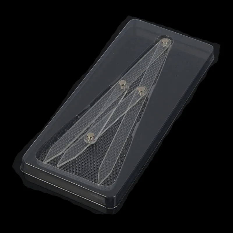 Acryl wenkbrauwliniaal permanente make-up wenkbrauwvormende stencilliniaal permanente make-up verhouding maatregel