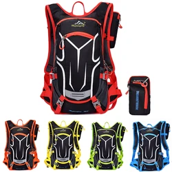 18L Motorcycle Backpack Cycling Bag Waterproof Shoulders Climbing Cycling Backpack Bag Motocross Racing Package with Rain Cover.