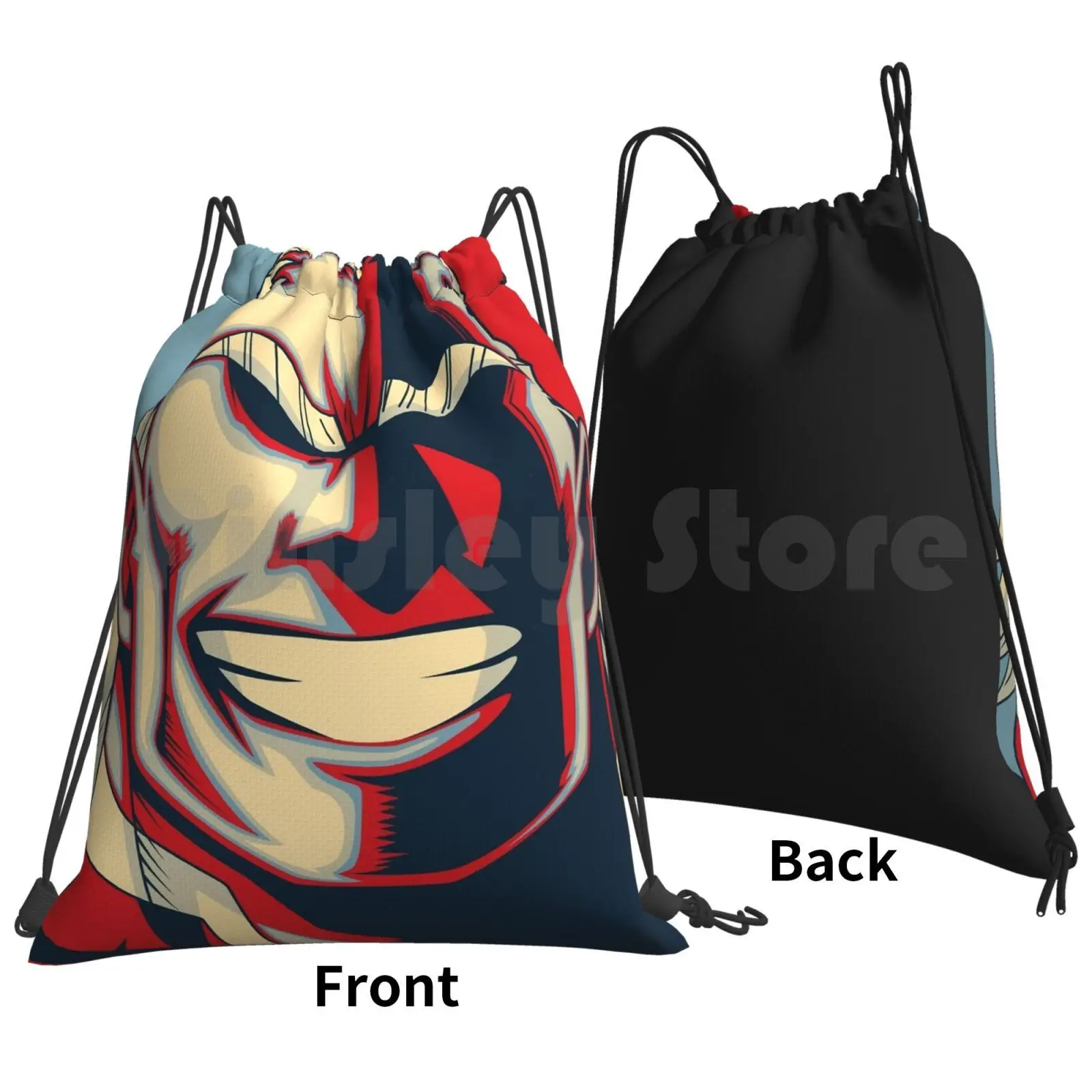 All Might-Sac à dos rétro étanche Anime, Proximité Wstring Bags, Gym Bag, All Might Cool, ForeMemeswarmer