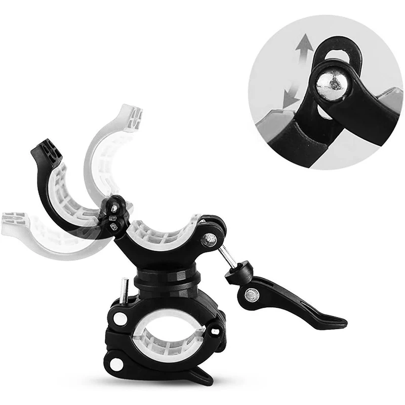 

Flashlight Mount Holder Universal 360 Rotation Bicycle Light Bracket LED Headlight Clip Bike Handlebar Stand Bike Accessories