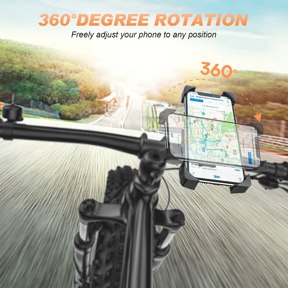 Universal Bike Phone Holder Motorcycle Bicycle Phone Holder Handlebar Stand Mount Bracket Mount Phone Holder For iPhone Samsung