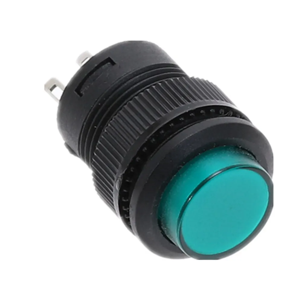 5Pcs 4pin Momentary Type 16MM White Red Blue Green Yellow LED  Lamp Round reset Push Button Switch 3A/250VAC