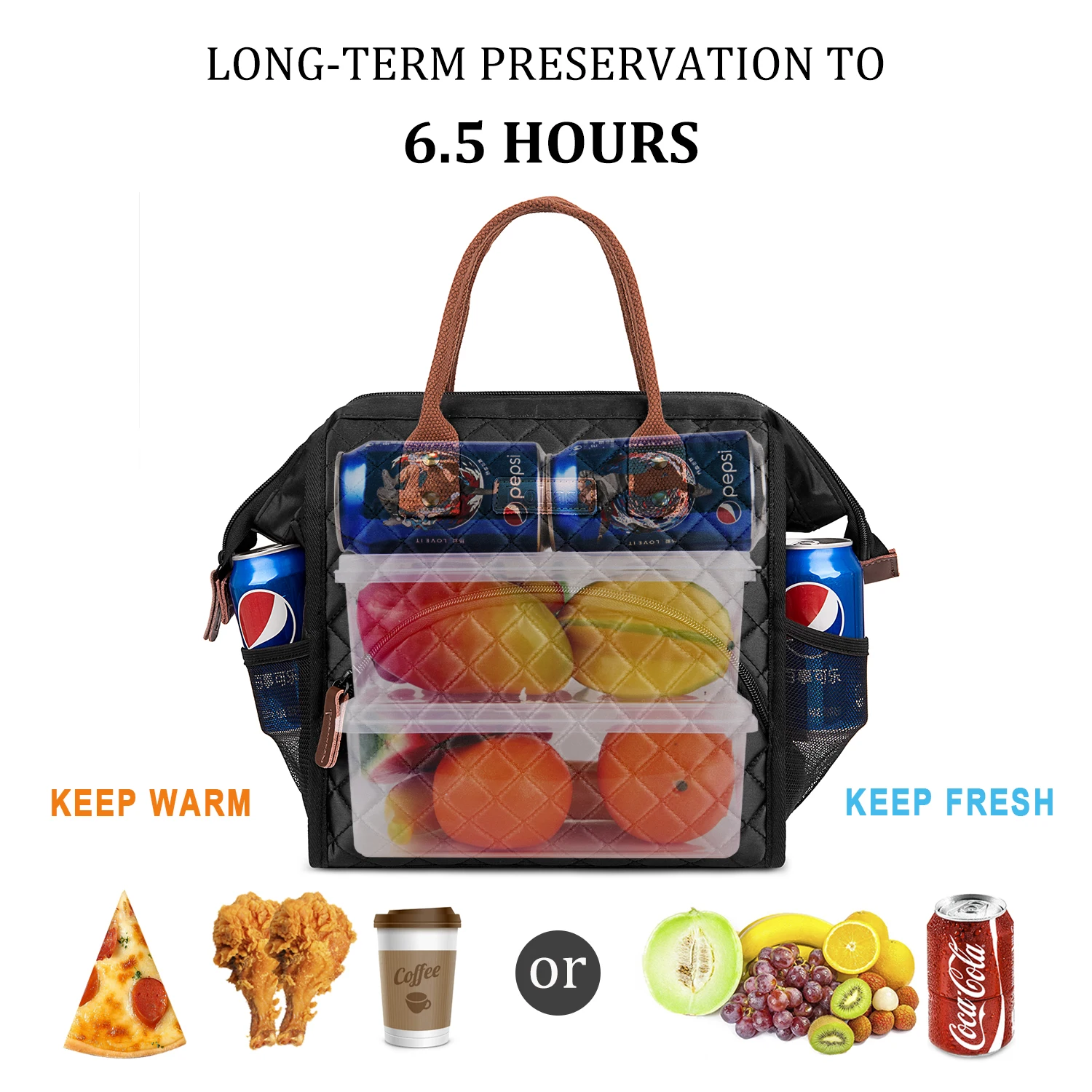 Portable Cooler Bag Ice Pack Lunch Box Insulation Package Insulated Thermal Food Picnic Bags Pouch  Lunch Bags