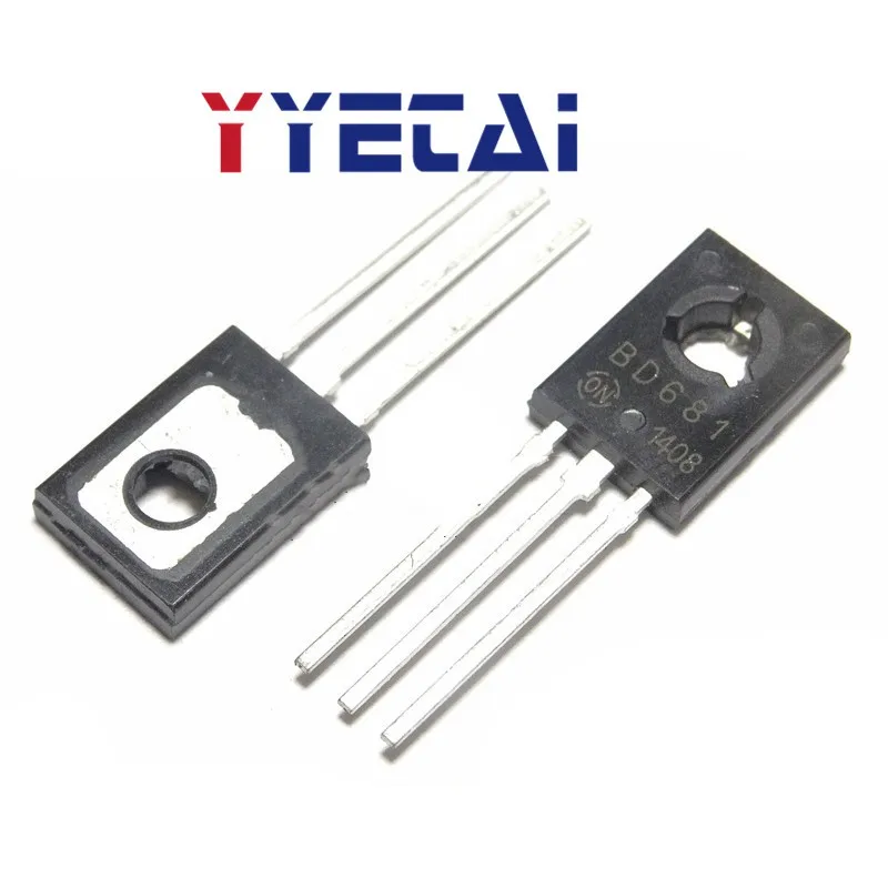 

TAI 20PCS Straight Insert Darlington Transistors BD681 NPN 4A/100V TO-126 Transistor Brand New Original