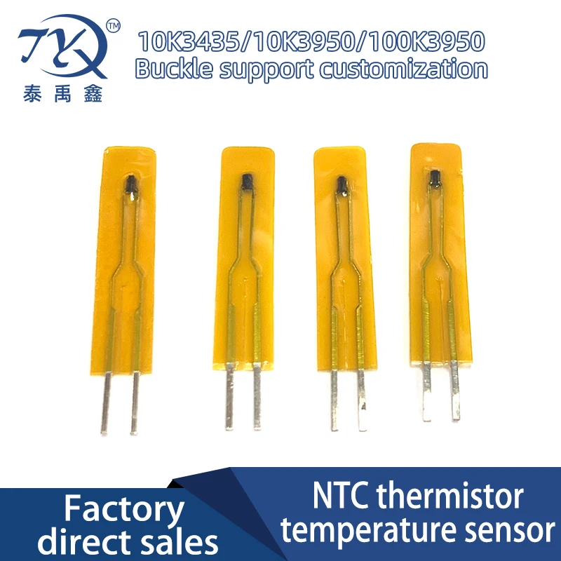 10 pces mf55 ntc10k1 % 3435 thermistor de filme fino usado em casa inteligente, computador, impressora, eletrodomésticos