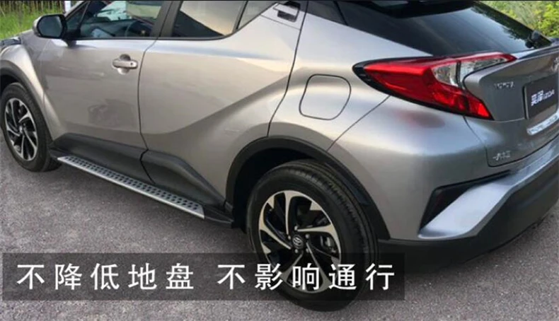 Stopnie boczne progi do TOYOTA C-HR CHR 2017 2018 2019 2020 2021 2022 2023 2024 2025 2026 Nerf Bar pedały akcesoria samochodowe — zdjęcie 5