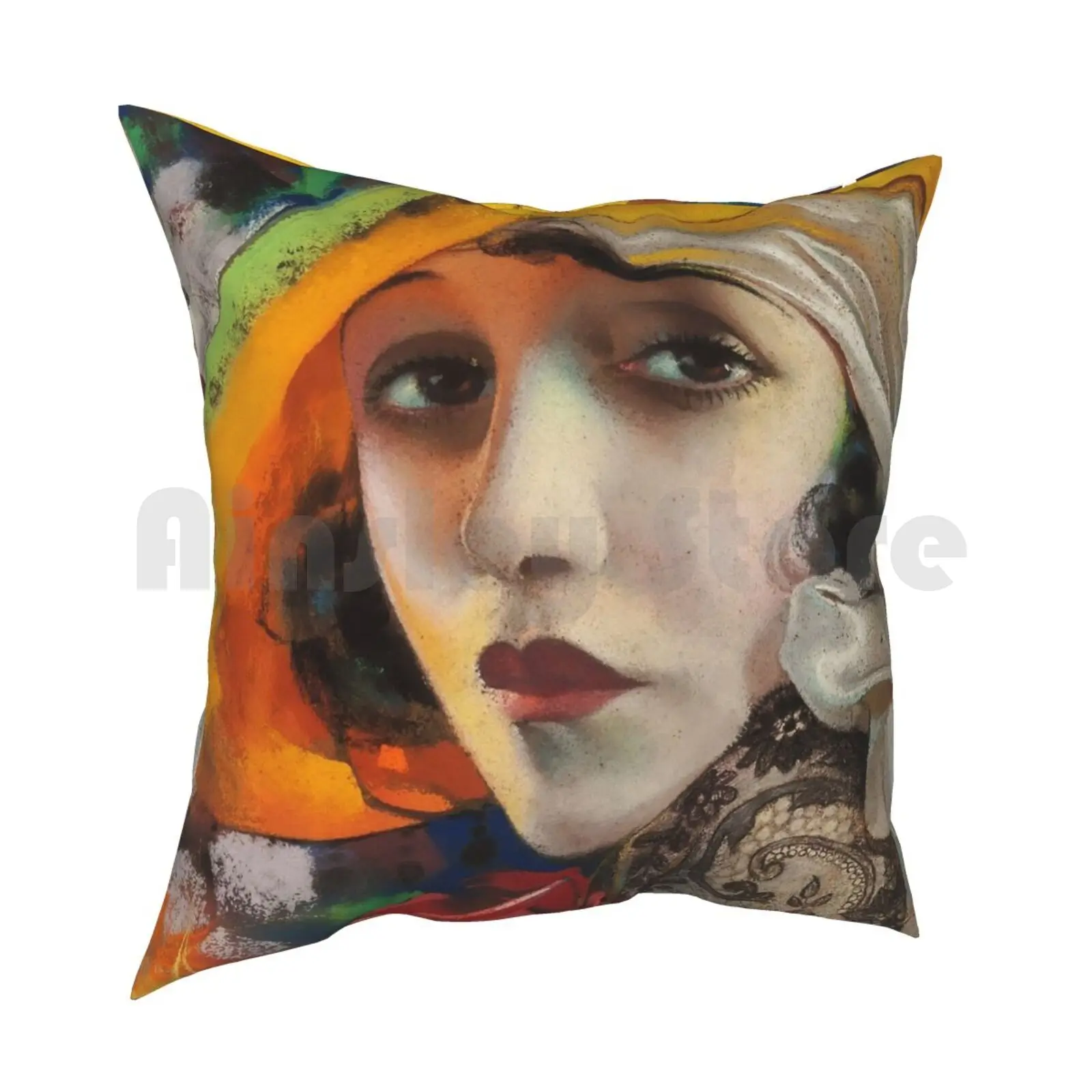 Daniels Pillow Case Printed Home Soft Throw Pillow Daniels Hollywood Glamor Silent Film Star Movies Flapper Old Vintage