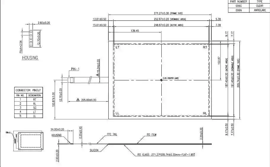 Digitalizador touch screen higgstec