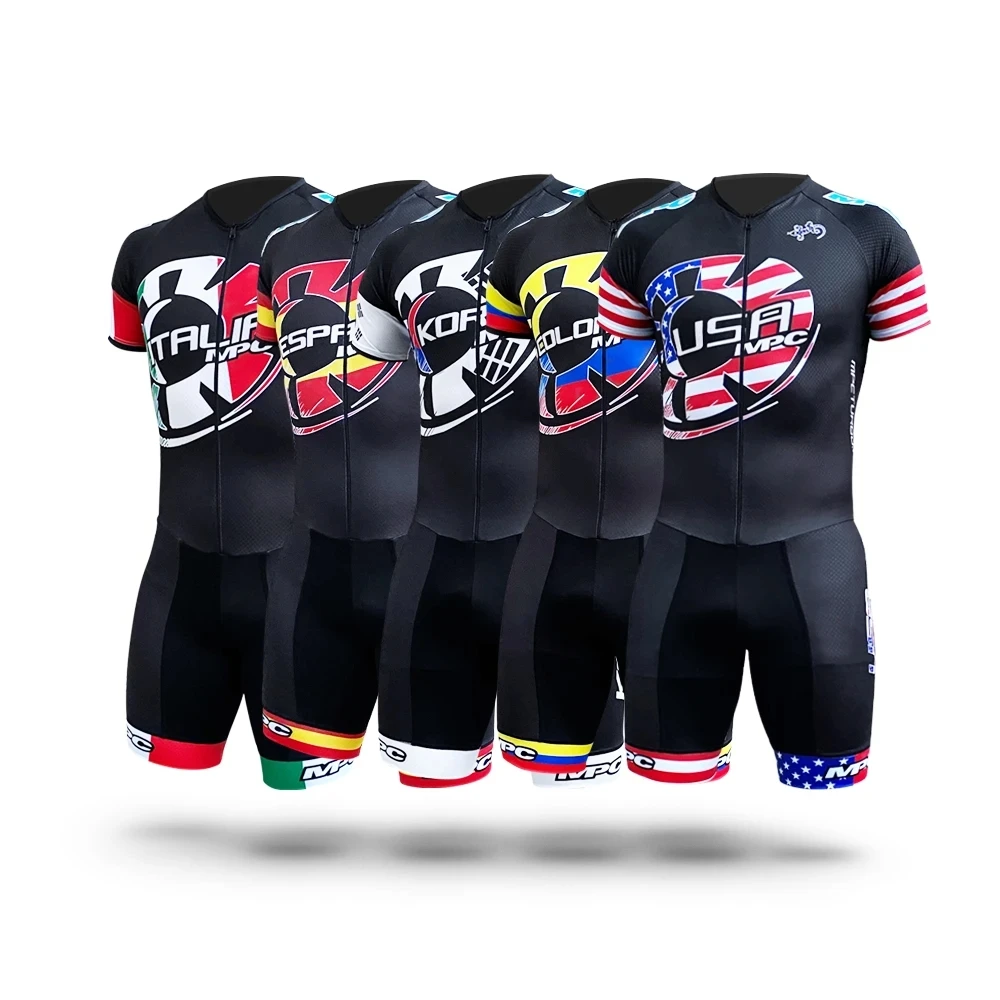 MPC-Maillot de Cyclisme Speed pour Homme, Combinaison de Skate à Roulettes en Ligne, Patinage Rapide, Vêtements TriDuvet