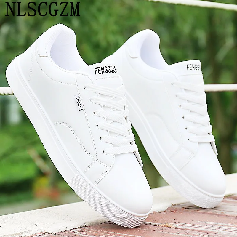 White Sneakers Leather Casual Shoes Men Sports Shoes for Male Luxury Designer Shoes for Man 2024 Skateboard Zapatillas De Hombre