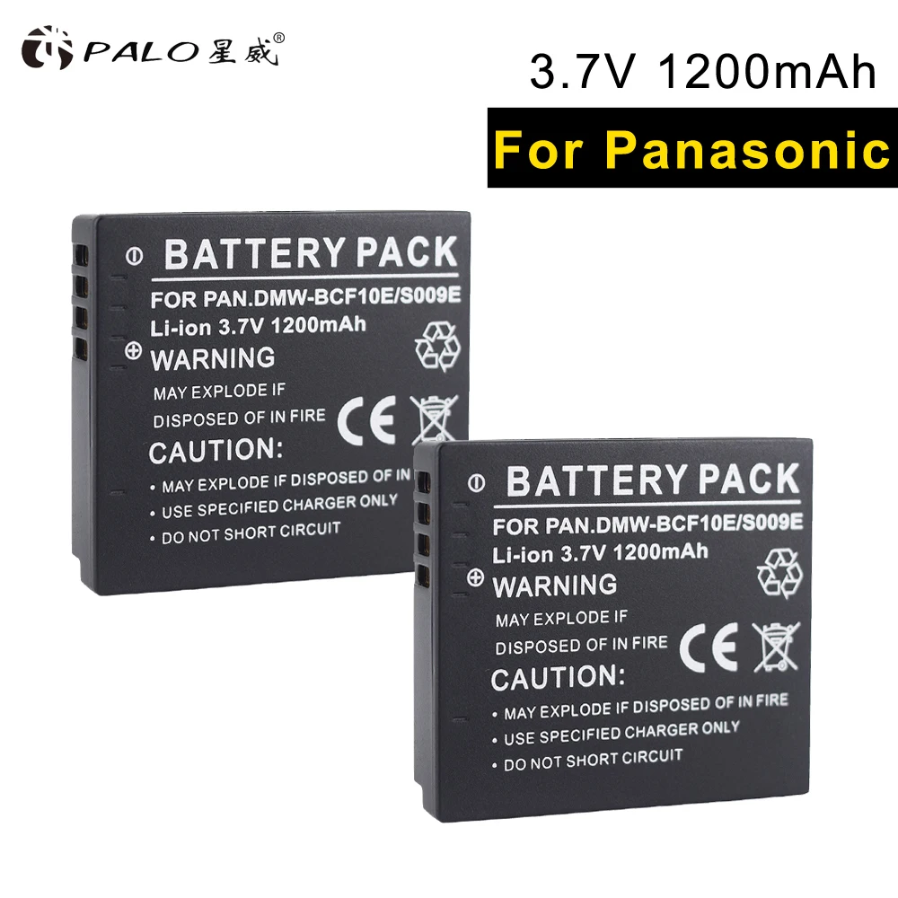 

PALO DMW-BCF10E Battery for PANASONIC DMC-TS1/2GK FX580/48/40/550/68/60/700/75/65GK FS25/15/7/6/4/42GK FH3/1/22/GK FP8/TF2/F2