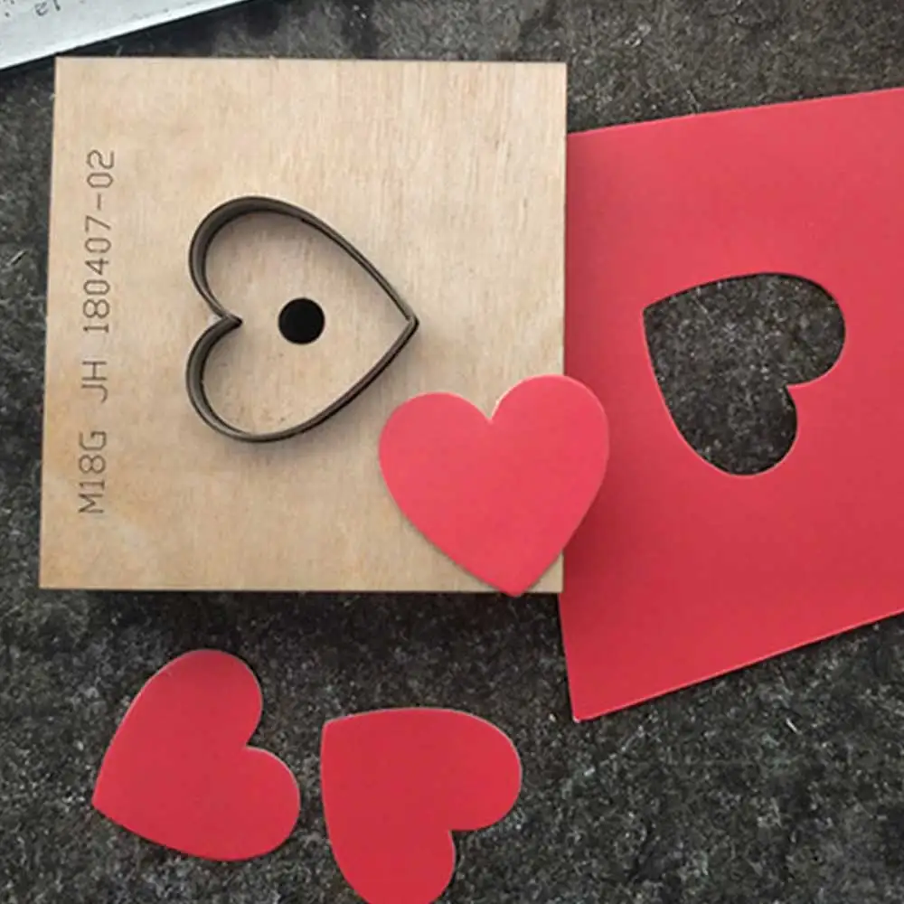 Heart shape leather craft template cutter cup mat coaster die cutting knife mold leather hole punches Steel Blade Rule Die Cut