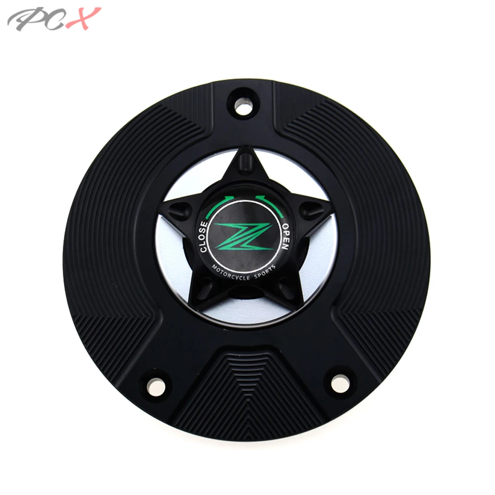 

Gas Fuel Tank Cap for KAWASAKI Z125 Z750 Z750R Z800 Z1000 Z1000SX Z1000R ZZR 1400/1200/600 GTR Motorcycle Quick Release Cover