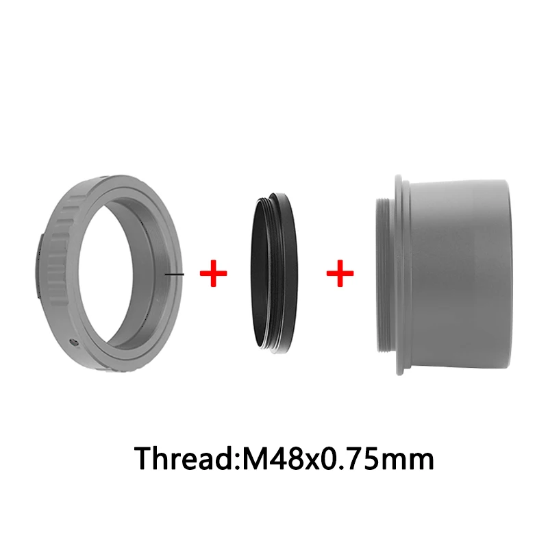 StarDikor M48 Extension For Cameras And Eyepieces Length3/5/7/10/12/15/20/30mm M48x0.75 on Both Sizes Full Metal