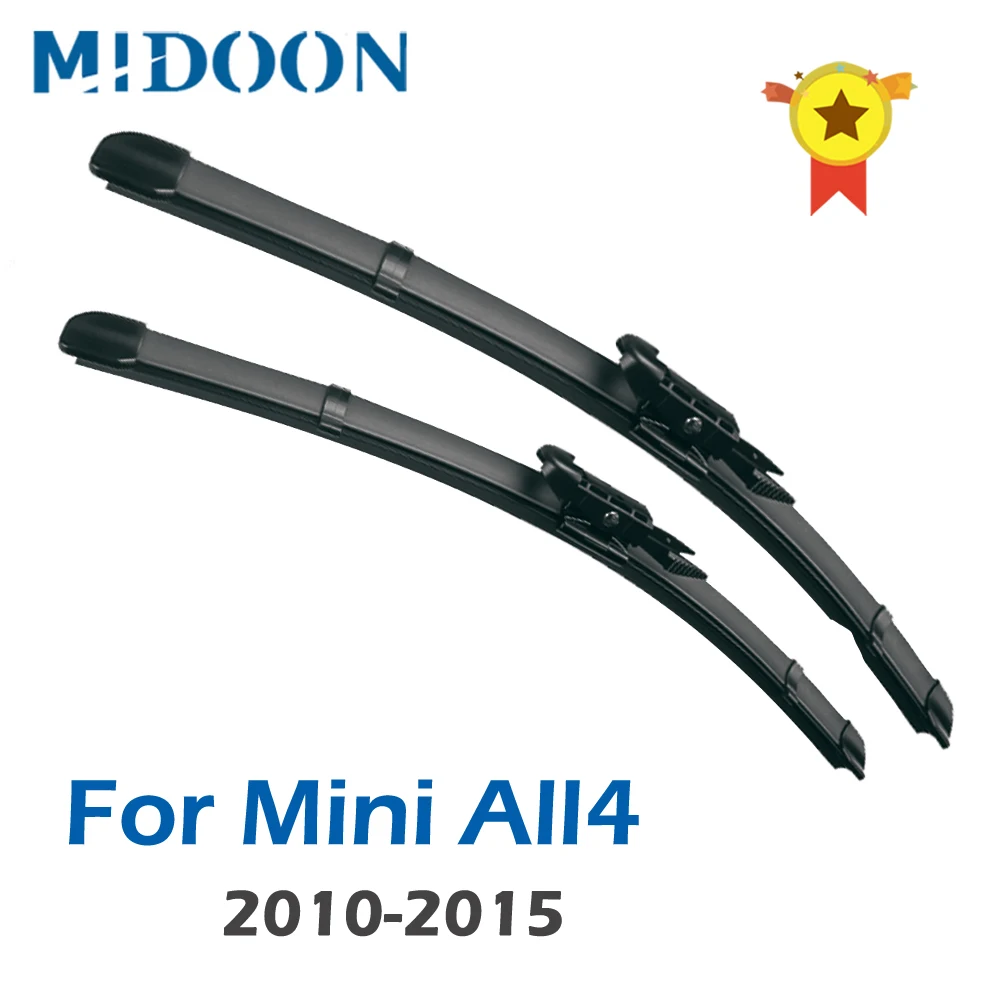 MIDOON Wiper Blades for Mini All4 Fit Pinch Tab Arms 2010 2011 2012 2013 2014 2015