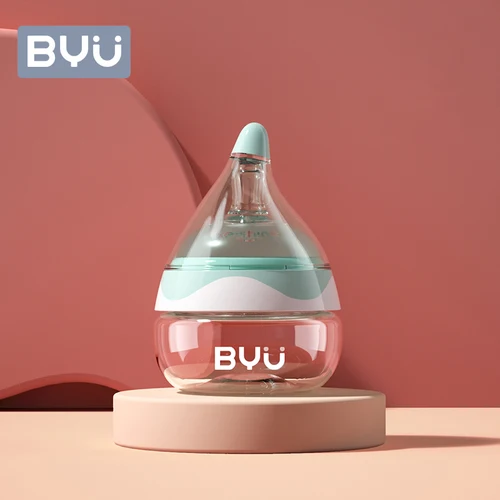 80ml 와이드 입 아기 젖병, 헛배 부름 방지, 젖병 세척이 쉽고 가볍고 컴팩트하며 아기에게 적합합니다.