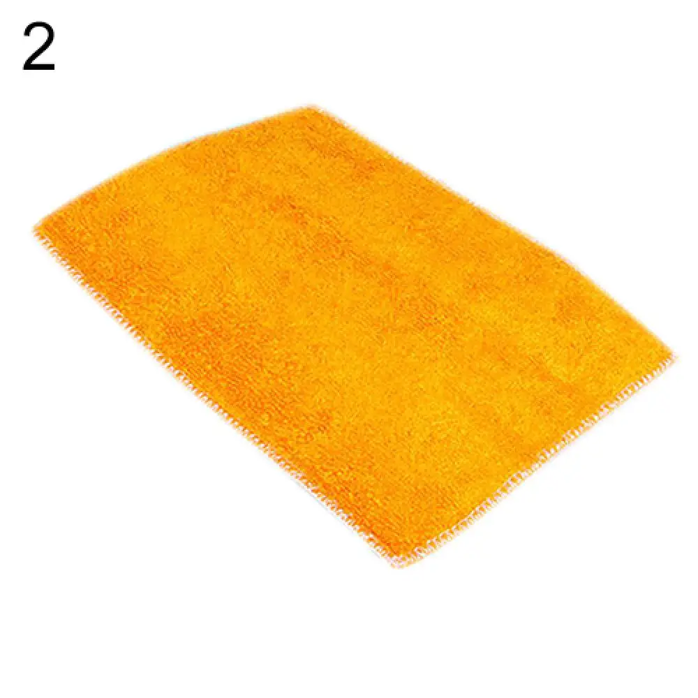 Dish Towel Dishcloth Bamboo Fiber Oil Washing Towels Anti-grease Anti-bacteria Super Absorbent Scouring Pad Kitchen Gadget