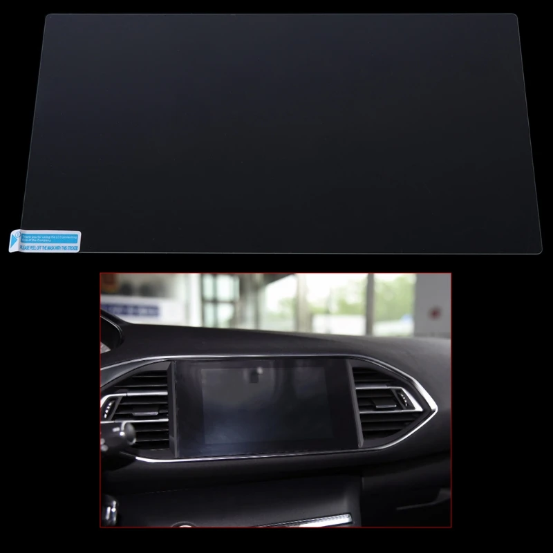 Car Navigation Tempered Glass Screen Protector For Peugeot 308 408 508 208