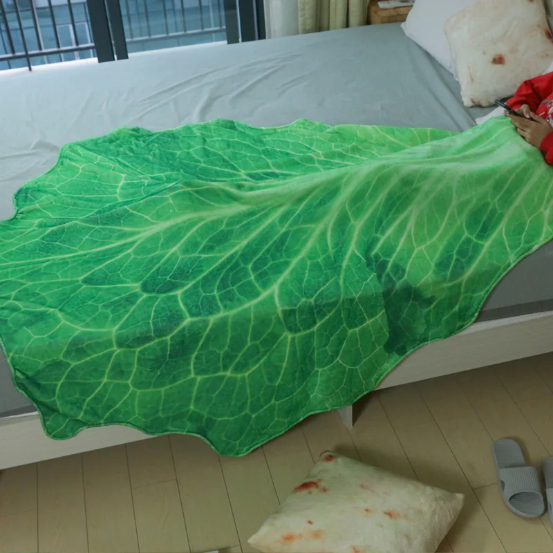 Lrregular Lettuce Blanket Plush Warm Decoration Soft Blankets for Beds Home Sofa Blanket For School Nap Flannel Blanket