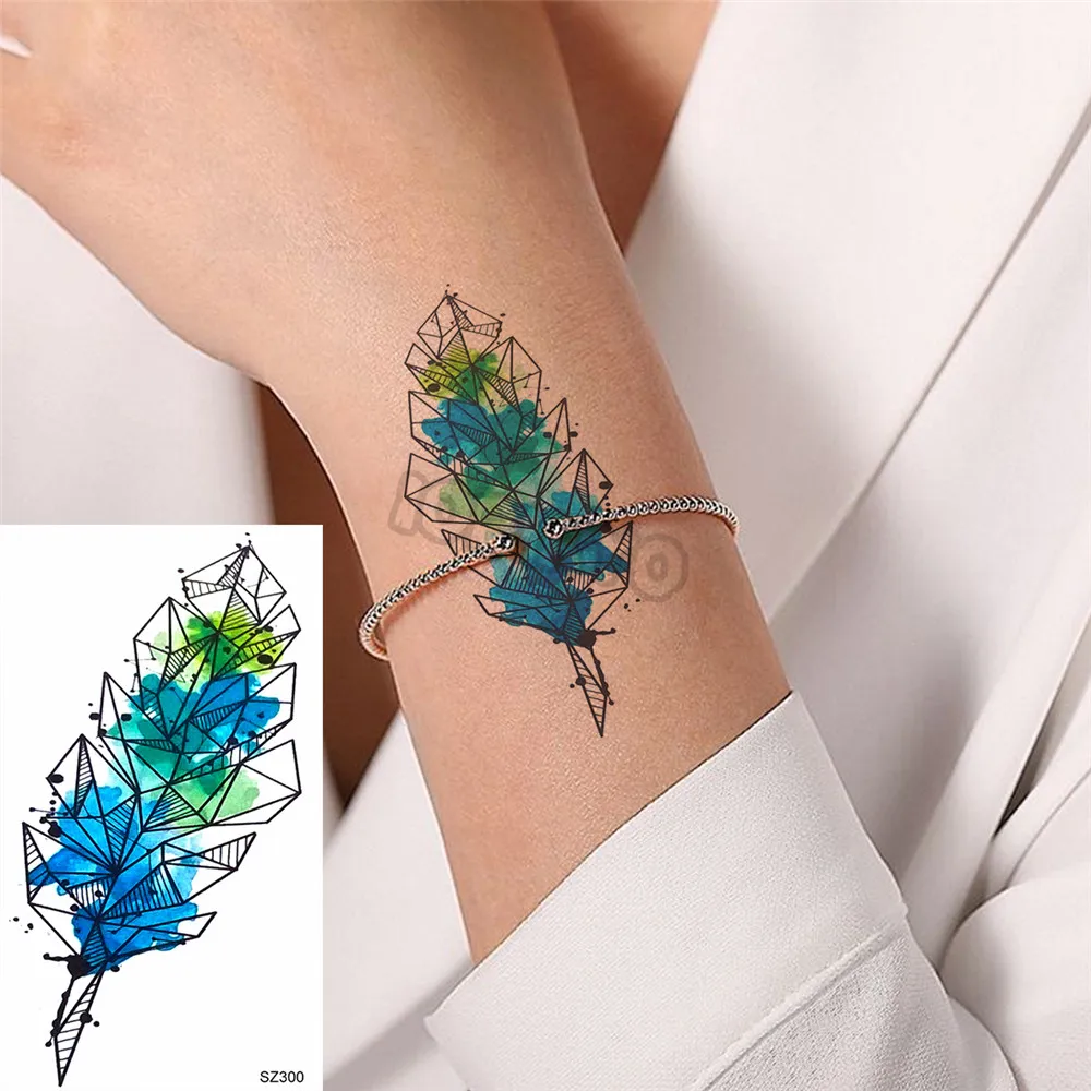 Tatouages Temporaires Colibris Aquarelle - 17 Motifs Réalistes, Imperméables - 11