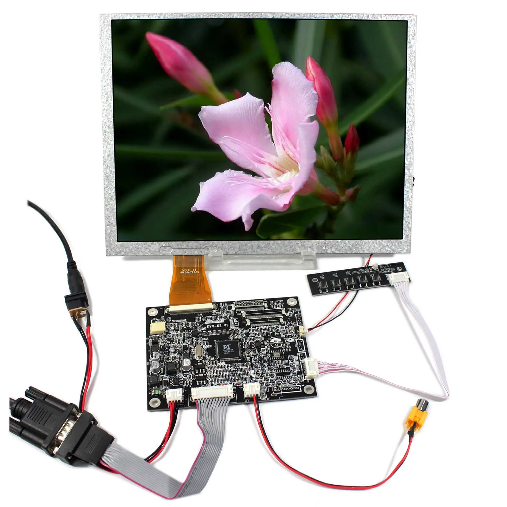 

LCD Display 10.4" A104SN03 V1 800X600 60 pins LCD Screen with VGA AV LCD Controller Board