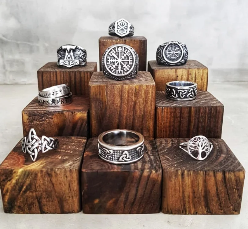316L edelstahl Odin Nordischen Viking Amulett Rune MÄNNER Ring mode worte RETRO Ringe Schmuck OSR634