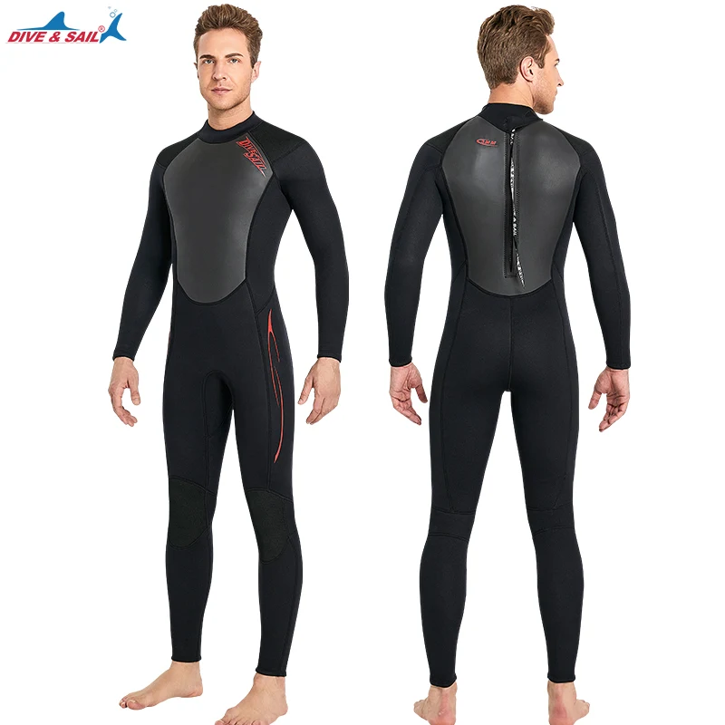 

Men and Women Wetsuits 3mm Neoprene Full Suits in Cold Water Keep Warm Back Zip for Swimming Kayak Swimsuit Long Sleeve