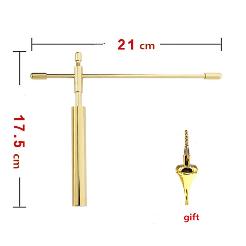 Mosiężny wahadło wisiorek Meatl poszukuje smoka reguła wykrywacz miedzi kij wróżbiarstwo pomoc kompas Feng sShui dostaw