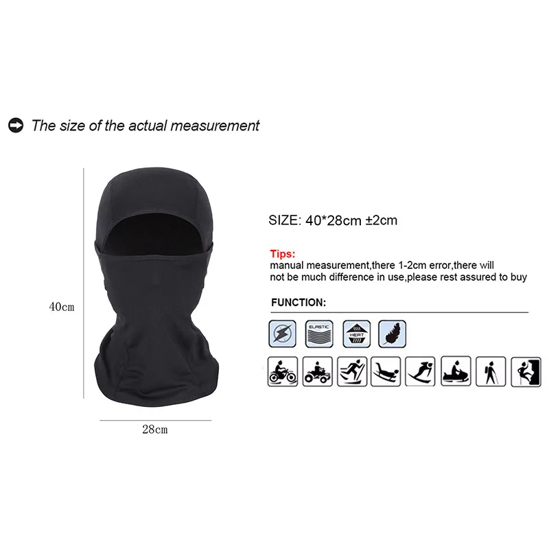 Airsoft Balaclava Full Face Masks Warmer Windproof Breathable Masks Paintball Cycling Ski Biker Shield Anti-UV Women Men Helmets