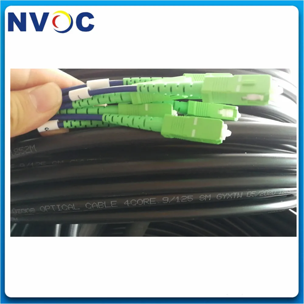 Outdoor Armored GYXTW Fiber Cable Patch Cord,5/10/15/20/25/30/35/40/45/50M 2C/4C GYXTW SCAPC LCUPC Fiber Patch Cord Jumper 