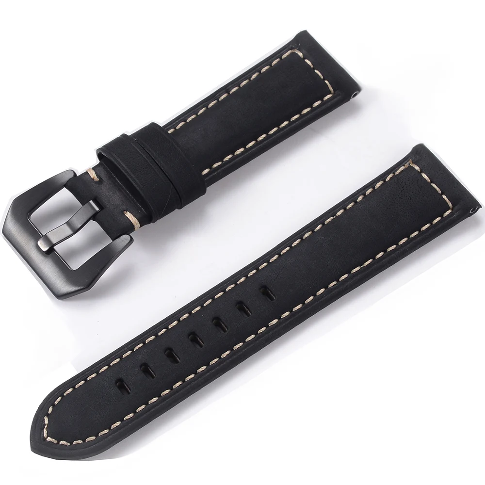 Quick Release 22mm 24mm High Quality  Watchband  Belt Replacement Band Watch Strap Top Grain Genuine Leather Watch Band Strap