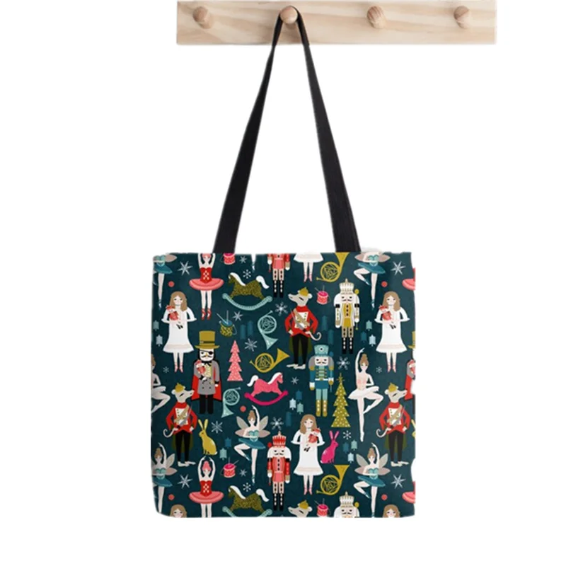 

Shopper Nutcracker Ballet by Andrea Printed Tote Bag women Harajuku shopper handbag girl Shoulder shopping bag Lady Canvas Bag