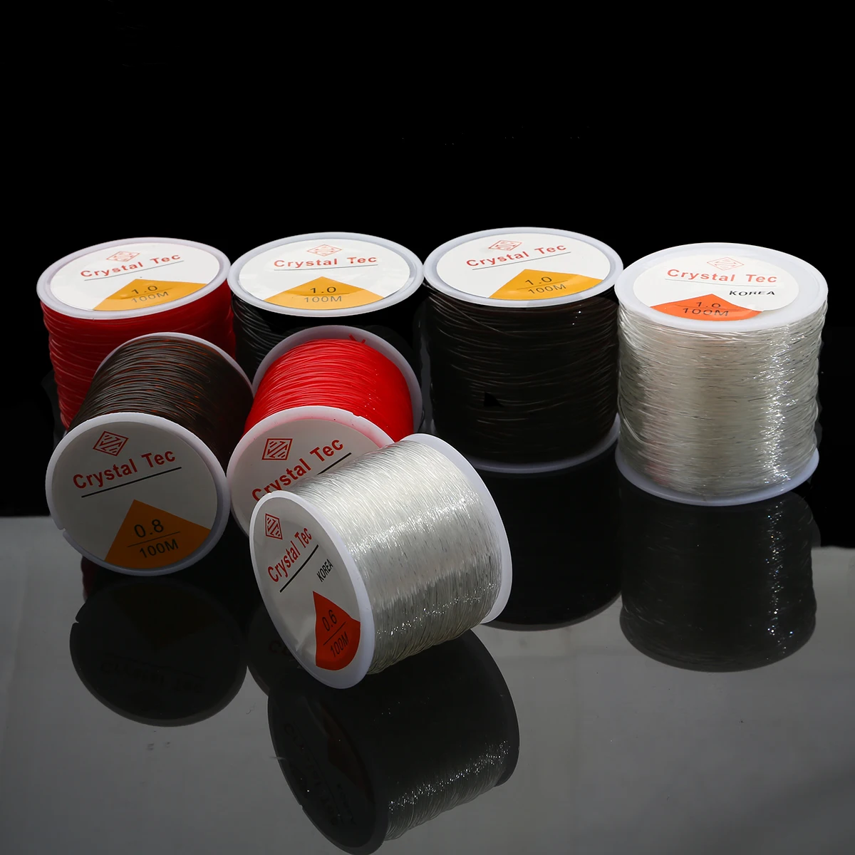 100m/roll Round Crystal 0.4 0.5 0.6 0.7 0.8 1.0 1.2mm Elastic Beading Stretch Cords Thread Line DIY For Jewelry Making Supplies