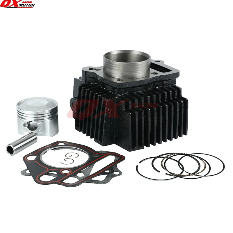 125cc Motorcycle 52.4mm Bore Steel Cylinder Piston Gasket kit For Lifan 1P52FMI Horizontal Engines Dirt Pit Bike Monkey Bike ATV