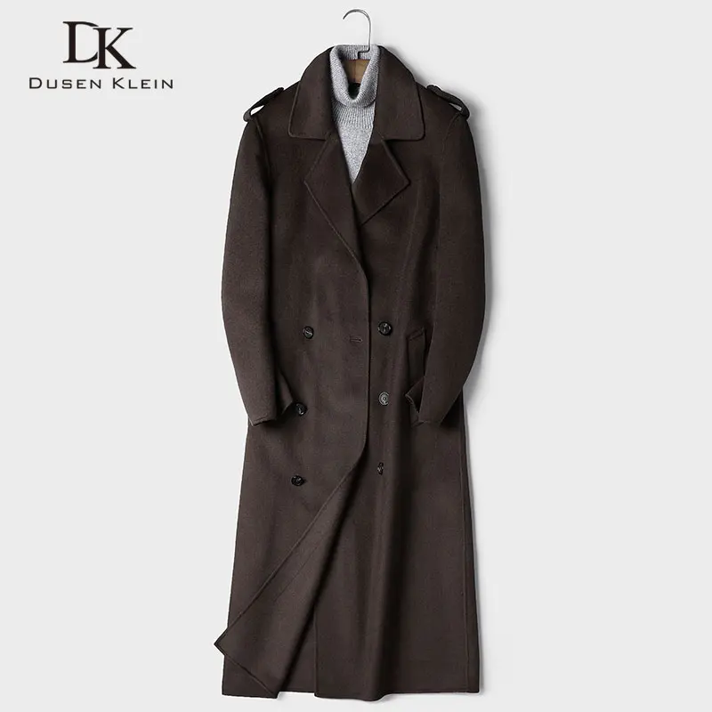 

Men Wool Coat Winter Woolen Jackets Casual Warm Coat 2019 New Long 88021