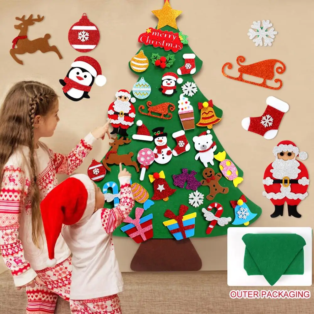 3D DIY Kerucut Merasa Natal Anak Hadiah Cristmas Dekorasi Natal Ornamen Natal Dekorasi untuk Rumah Tahun Baru Deco Noel