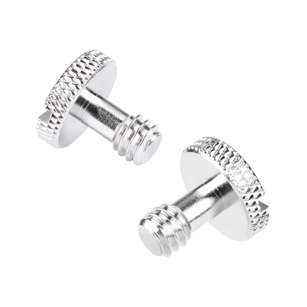 CAMVATE 2ชิ้นเปลี่ยนชุดสกรูมาตรฐาน1/4 "-20 Slotted สกรูสำหรับแผ่นกล้อง Rig, Gimbals ใหม่