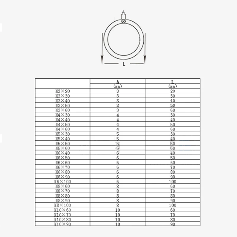 1/5/10Pcs 304 Stainless Steel Ring Welded Metal O Ring 20mm 30mm 40mm 50mm 60mm 80mm 100mm