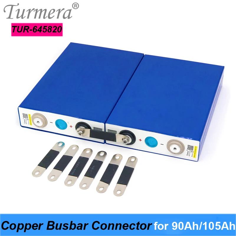 

Turmera Copper BusBars Connector for 3.2V Lifepo4 Battery 90Ah 105Ah Assemble for 36V E-Bike and Uninterrupted Power Supply 12V