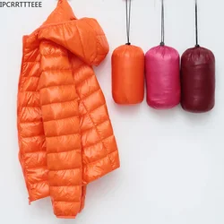 Chaquetas acolchadas ligeras con capucha para mujer, Abrigo acolchado ultraligero, abrigos cálidos de plumón, chaquetas ligeras para Primavera e invierno, 2023