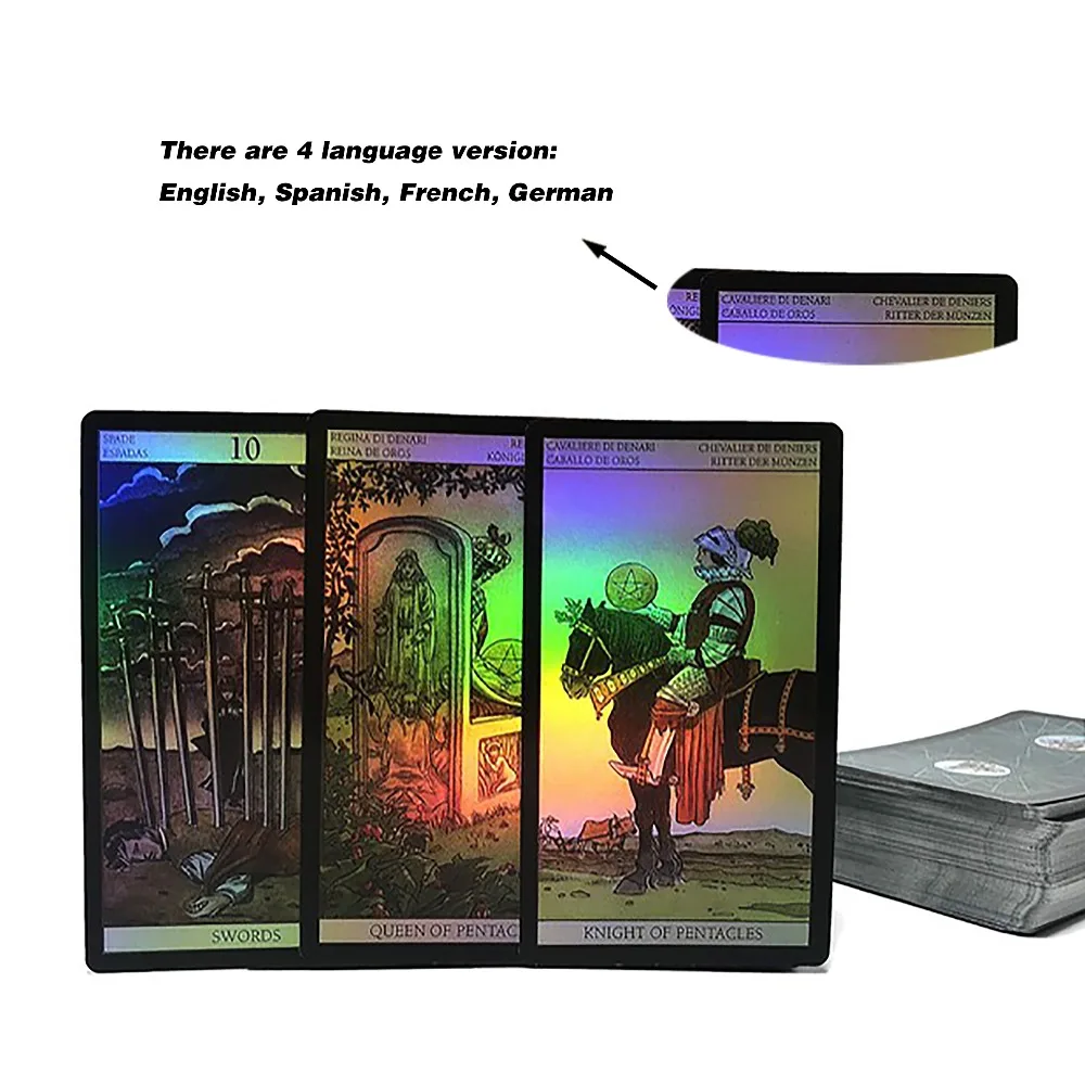 2022 In Spanish Tarot New Vision Divination Cards Archangel Oracle Cards Oracle Cards English and Spanish French German Edition