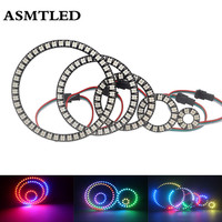 DC 5V WS2812B Individually Addressable Pixel Ring 8 16 24 35 45 LEDs WS2812 Built-in IC 5050 RGB LED Ring Module Led Strip Light