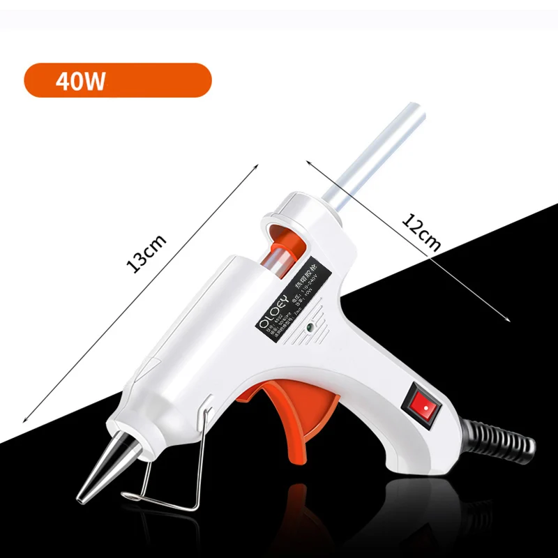 Imagem -03 - Pistola de Cola Quente com Bastões de Cola Ferramenta de Reparo Elétrico Pistolas Industriais Temperatura Térmica 40w80w100w120w150w mm 11 mm