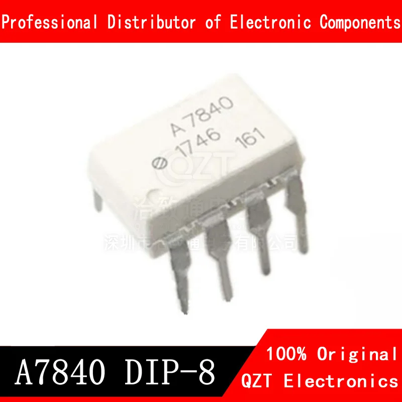 HCPL7840 DIP-8 HCPL-7840 DIP A7840 A 7840 DIP8 HCPL-7840-000E, nuevo y original, 5 unids/lote, en Stock