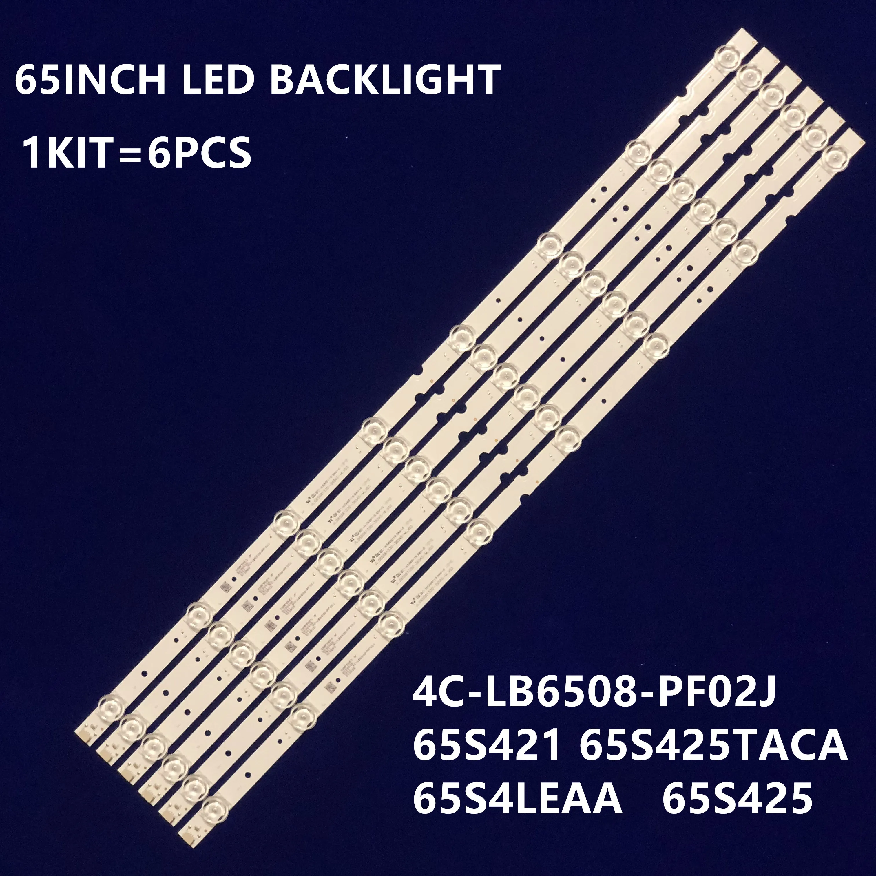 25set LED Strip 8 lamp For L65F6 65S4 JL.D65081330-365AS-M_V0 65HR330M08A1 4C-LB6508-PF02J 65S421 65S425TACA 65UD6326 65UD6336